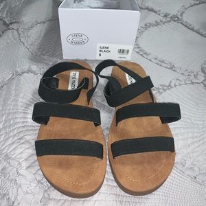 Steve Madden ilene 8 Black sandals slides